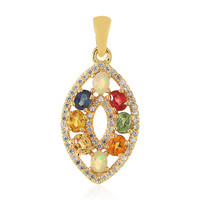 Pendentif en argent et Saphir