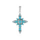 Pendentif en argent et Turquoise Sleeping Beauty