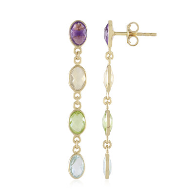 Boucles d'oreilles en argent et Améthyste