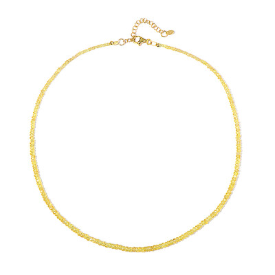 Collier en argent et Saphir jaune