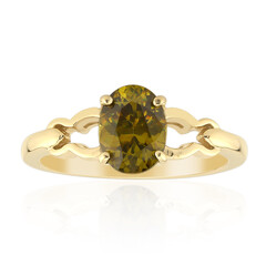 Bague en or et Sphalérite de Bulgarie