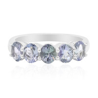 Bague en argent et Tanzanite non chauffée