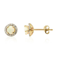 Boucles d'oreilles en or et Opale Welo