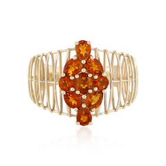 Bague en or et Citrine brandy (Ornaments by de Melo)
