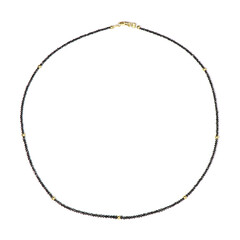 Collier en or et Diamant noir