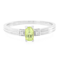 Bague en argent et Tourmaline cuprifère