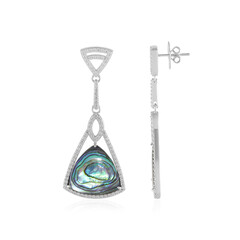 Boucles d'oreilles en argent et Coquillage d'Abalone (Dallas Prince Designs)