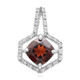 Pendentif en argent et Grenat du Mozambique