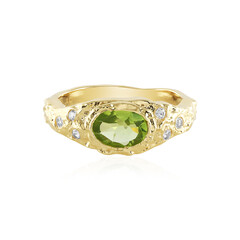 Bague en argent et Péridot