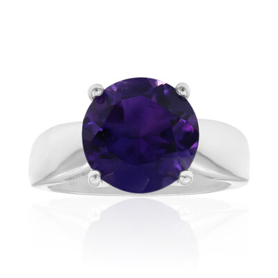 Bague en argent et Améthyste de Zambie
