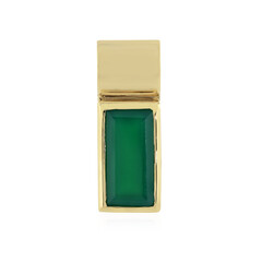 Pendentif en argent et Onyx vert