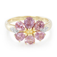 Bague en or et Saphir Padparadscha non chauffé (AMAYANI)