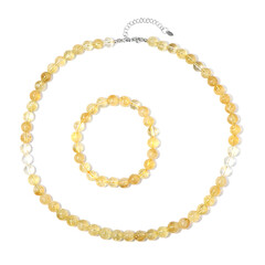 Parure en argent et Citrine