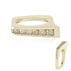 Bague en or et Diamant champagne I2 (de Melo)