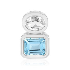Pendentif en argent et Topaze bleu ciel