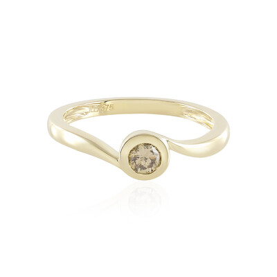 Bague en or et Diamant champagne I2
