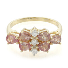 Bague en or et Saphir Padparadscha non chauffé (AMAYANI)