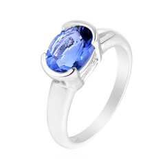Bague en argent et Fluorite à couleur changeante