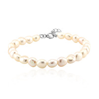 Bracelet en argent et Perle de culture d'eau douce (TPC)