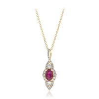 Collier en or et Rubis AAA du Mozambique (CIRARI)
