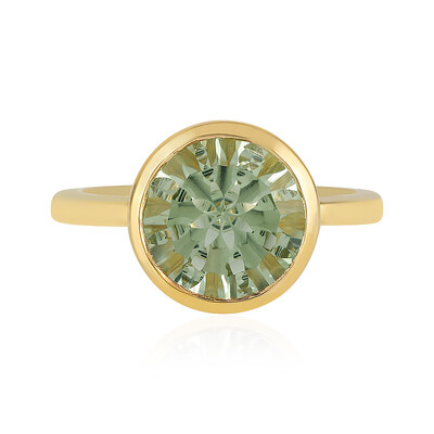 Bague en argent et Améthyste verte (MONOSONO COLLECTION)