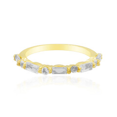 Bague en argent et Topaze blanche