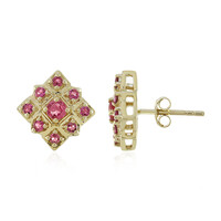 Boucles d'oreilles en or et Tourmaline rose (Adela Gold)