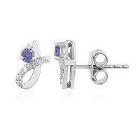 Boucles d'oreilles en argent et Tanzanite