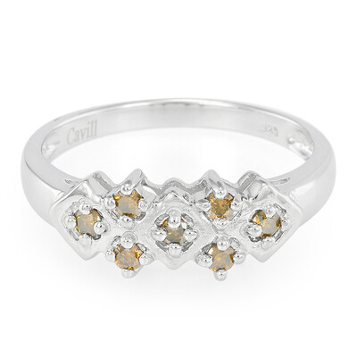 Bague pour homme en argent et Diamant fantaisie
