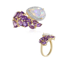Bague en argent et Opale Welo (de Melo)