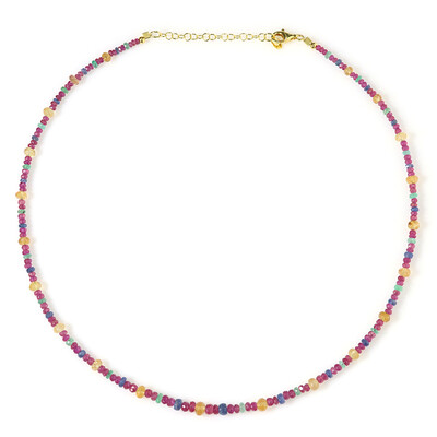 Collier en argent et Rubis de Madagascar