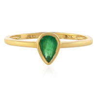 Bague en or et Emeraude de Zambie