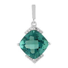 Pendentif en argent et Fluorite d'Esperanza