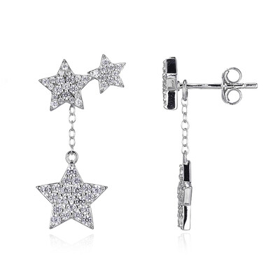 Boucles d'oreilles en argent et Zircon