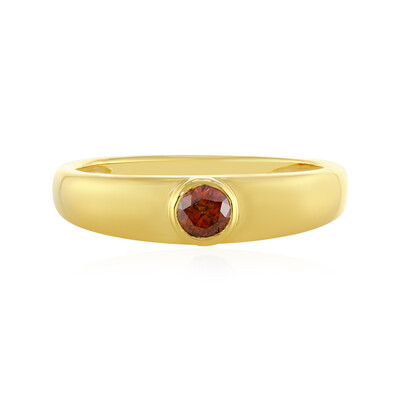 Bague en argent et Diamant rouge I4