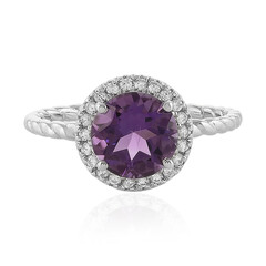 Bague en argent et Améthyste