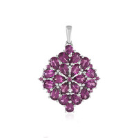 Pendentif en argent et Grenat Rhodolite