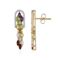 Boucles d'oreilles en argent et Topaze bleu ciel