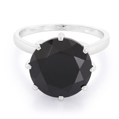 Bague en argent et Spinelle noir