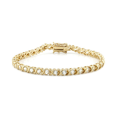 Bracelet en argent et Améthyste verte