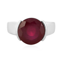 Bague en argent et Rubis de Madagascar