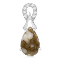 Pendentif en argent et Quartz Dinosaure