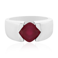 Bague en argent et Rubis de Madagascar