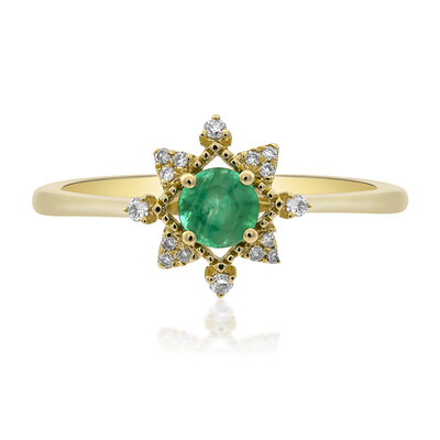 Bague en or et Emeraude de Zambie (CIRARI)
