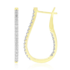 Boucles d'oreilles en or et Diamant SI1 (G)