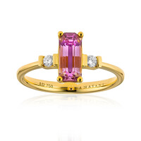Bague en or et Diaspora rose (AMAYANI)