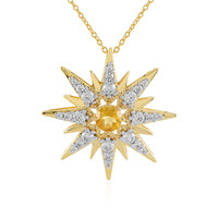 Collier en argent et Citrine