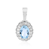Pendentif en or et Aigue-Marine Santa Maria