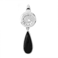 Pendentif en argent et Onyx noir