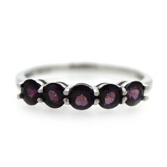 Bague en argent et Topaze raisin